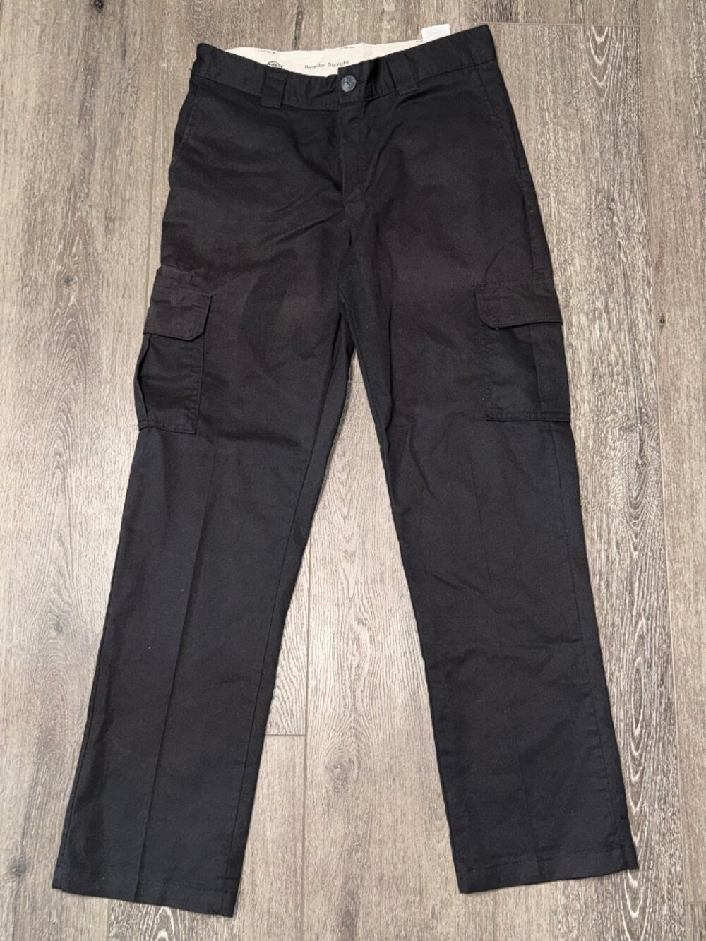 Dickies Men's Flex Regular Straight Fit Cargo Straight Leg Black 34x34